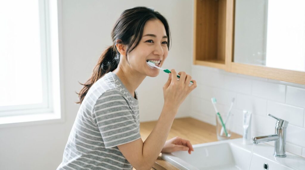 歯周病予防の歯みがきの一例